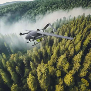 โดรนระบบไฮดรอลิกแบบถาวร VTOL UAV พร้อมกล้อง HD และ SF120จีพีเอส - Product Image 5