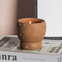 Style nordique ciment aromathérapie bougie tasse décoration de la maison artisanat bougie conteneur autres bougeoirs lanternes et pot