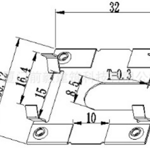Serre-câble en acier inoxydable pour mise à la terre des systèmes de montage photovoltaïque solaire avec plaque conductrice de 32 mm de longueur - Product Image 1