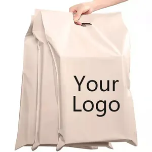 Thank You Poly Mailer Shipping Clothing Pouch Polymailer Logo X-large Big Size Mail Custom Print Polly Mailing Bag With Handle