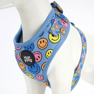 HanYang personalizzato in Neoprene morbido sorriso viso di lusso imbracatura per cani personalizzabile poliestere sostenibile Pet Dog imbracatura regolabile - Product Image 2