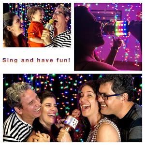 wireless microphone professional karaoke speaker consender handheld microfone LED light radio mikrofon studio record mic - Product Image 6
