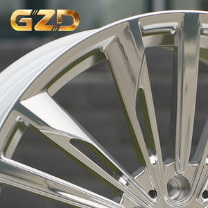 Rines de Aleación Forjados Personalizados GZD 5x112 5x120 de 18 19 20 21 22 Pulgadas con Acabado Cromado Brillante y Tapa Central Flotante para <span class=keywords><strong>Tesla</strong></span>, BMW, Benz - Product Image 6