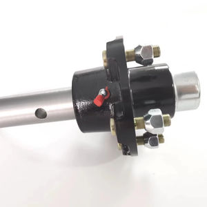 <span class=keywords><strong>Axe</strong></span> solide carré/rond de haute qualité, 2200/3500/7000 livres, <span class=keywords><strong>avec</strong></span> roues, pour pièces et accessoires de remorque, directement de l'usine - Product Image 1