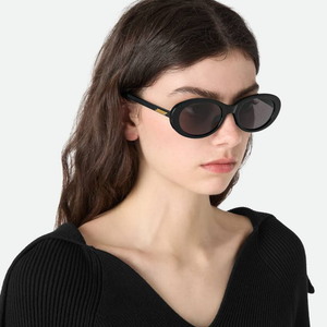 Bottega BV Retro Oval Sunglasses Acetate <b>Frame</b> UV Protection Fashion Eyewear for Men Women Veneta - Product Image 4