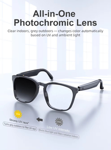 Lunettes intelligentes A14 AI avec caméra intégrée, enregistreur de vlog en première personne mains libres, lunettes meta - Product Image 2