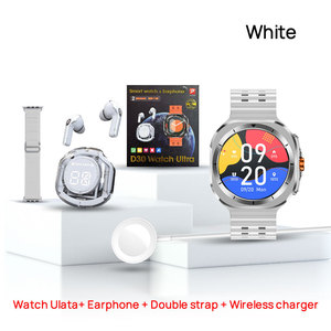 Vente flash : Étui pour montre intelligente à double bracelet rond et carré, montre intelligente D30, montre de sport ultra avec écouteurs PK <span class=keywords><strong>W7</strong></span> Z7 - Product Image 6