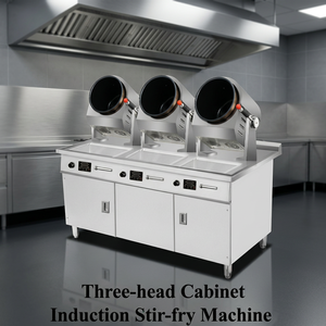 Equipo de Cocina Comercial Tipo Gabinete, Máquina de Cocina Automática de 3 Cabezas y 5000W*3, Robot de Cocina Inteligente Giratorio, 220V, 1 Año de Garantía - Product Image 3