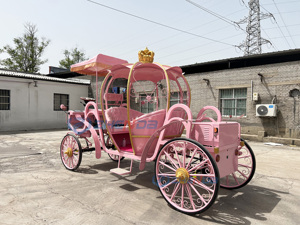 Carrosse de citrouille romantique à <span class=keywords><strong>louer</strong></span> | <span class=keywords><strong>Voiture</strong></span> de <span class=keywords><strong>mariage</strong></span> personnalisée pour hôtels, parcs et lieux de divertissement - Product Image 2