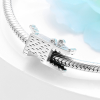 Pendentif Breloque Perles Animal Chien Chat en Argent Sterling 925 Véritable Compatible Bracelets Originaux Femme – Perles Tendance pour Fabrication de Bijoux – Vente en Gros