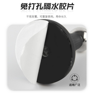 Butée de porte magnétique en silicone à fixation murale, silencieuse, pour salles de bain, design minimaliste, installation facile - Product Image 4