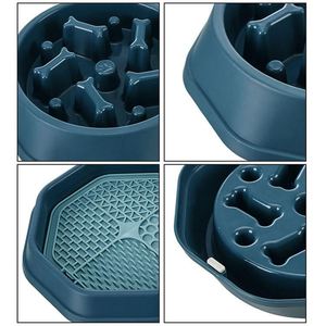 Bol de puzzle interactif 2-en-1 pour chien à alimentation lente, anti-étouffement, anti-renversement, base en caoutchouc antidérapante - Product Image 4