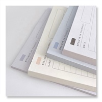 Bloc-notes spirale B5 personnalisé à double face avec adhésif, lignes horizontales, grille, pour procès-verbaux de réunion, feuilles perforées détachables