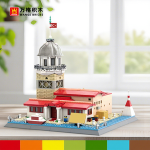 Juguete Educativo Wange DIY de Plástico ABS, Modelo de <span class=keywords><strong>la</strong></span> <span class=keywords><strong>Torre</strong></span> de <span class=keywords><strong>la</strong></span> Niña de Estambul, para Niños de 5 a 7 Años - Product Image 4