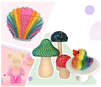 Nouvel ensemble d'accessoires de nail art transfrontalier : 24 compartiments de strass en résine AB de 3 mm à dos plat, effet gelée, pour vêtements et ongles (DIY)