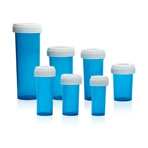 Kunststoff rx medizinische Flasche kinder sichere Pille reversible Kappe Fläschchen