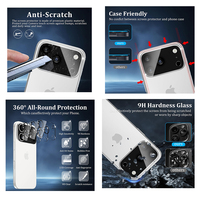 Protection d'écran en verre trempé compatible avec les coques pour iPhone 15 Pro 15 Pro Max