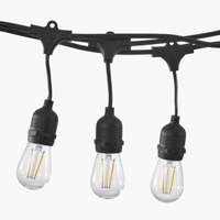 Éclairage d'extérieur pour allées de fête dans la cour, connectable à une guirlande lumineuse LED