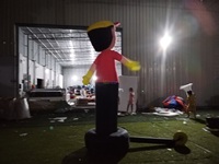 3m/10ft Gonflable Car Wash Man Publicité Gonflable Waving Man Sky Dancer Gonflable Publicité air Dancer pour Car Wash