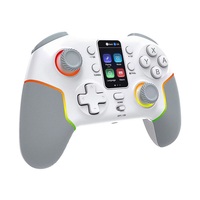 Manette de jeu sans fil Android NKIWI STK-7052P compatible avec écran intelligent, éclairage RVB, joystick à six axes, commutateur mobile