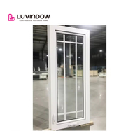 Doorwin Nouveau UPVC/pvc fenêtres Manivelle Ouvert Casement avec Poignée Maison Fenêtre Verre Design