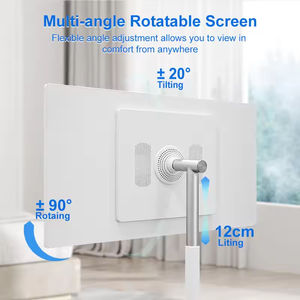 TV móvil de pie universal HDTV con retroiluminación LED inteligente portátil <span class=keywords><strong>Android</strong></span> <span class=keywords><strong>13</strong></span> blanca de 32 pulgadas con pantalla táctil y ruedas - Product Image 4