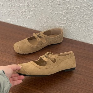 Nuevos zapatos planos de moda para mujer Mary <span class=keywords><strong>Jane</strong></span>, zapatos con hebilla para mujer, zapatos de cuero de tacón bajo para mujer - Product Image 5