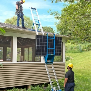YF Customized 19m Solar Panel Roof Lifting Equipment Aluminum <strong>Ladder</strong> <strong>Scaffolding</strong> Lift for PV Plate - Product Image 4