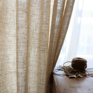 Linen <b>Curtains</b> for Living Room Back Tab Pocket Drape Light Filtering <b>Curtains</b> <b>Window</b> <b>Curtains</b> Europe <b>Window</b> in India Woven Solid - Product Image 5