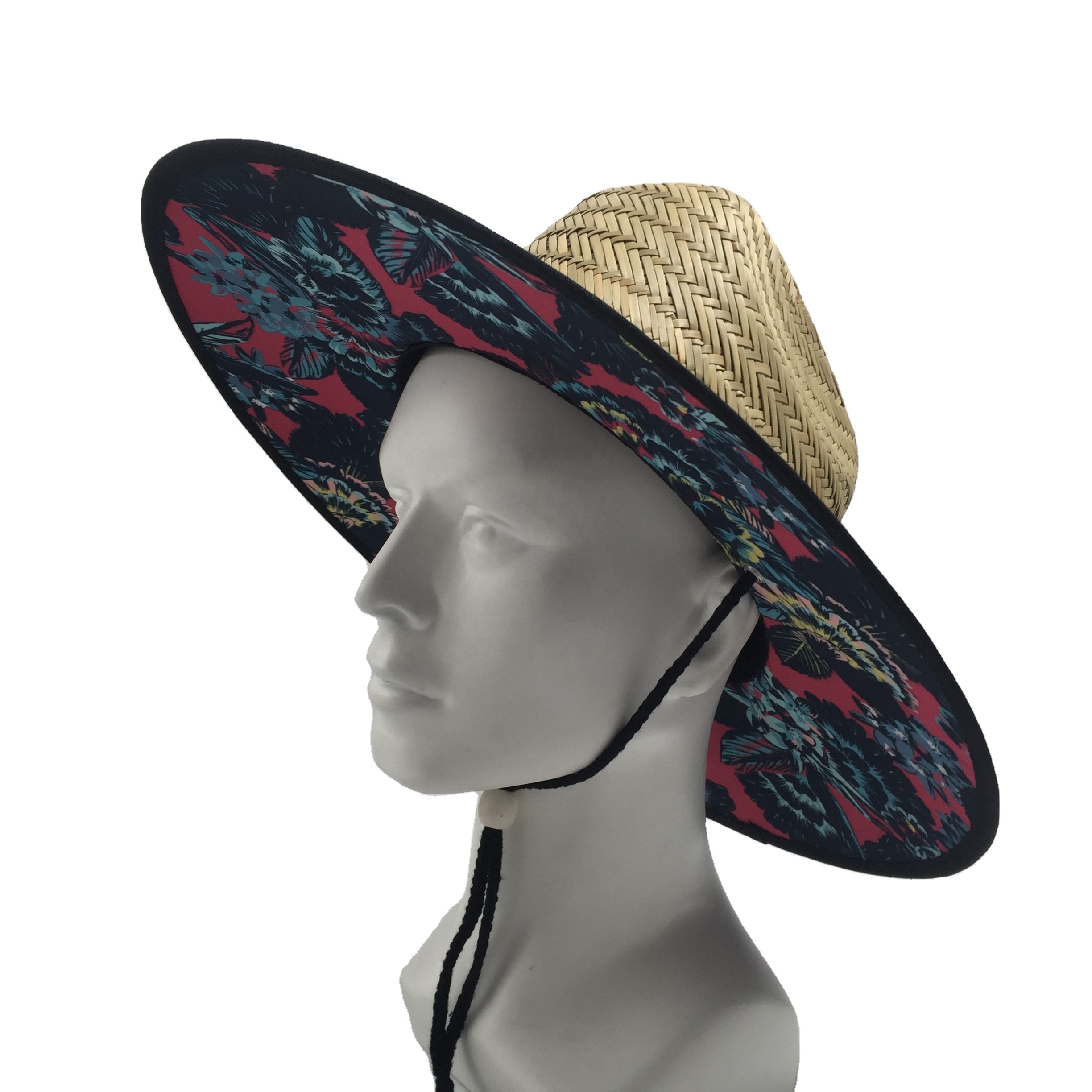 Соломенная шляпа Lifeguard с широкими полями и логотипом на заказ