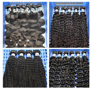 Lots de Cheveux Humains Vierges Bruts à Double Trame, Bouclés Birmans, en Gros, Extensions de Cheveux Alignées aux Cuticules pour Femmes Noires - Product Image 6