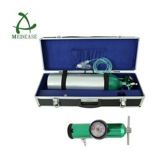 Sistema de oxígeno médico portátil, fácil de llevar, con funda de aluminio, cilindro de oxígeno/máscara/regulador de oxígeno - Product Image 3