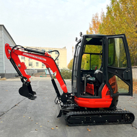 Mini-excavatrice 2,5 tonnes CE Euro5, petite pelleuse chinoise 1 tonne 2 tonnes EPA, excavatrice agricole sur chenilles à vendre