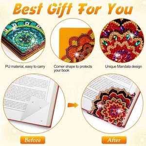Kit de peinture diamant OCHOICE, kit de marque-pages en diamant, marque-pages en diamant papillon, marque-pages d'angle DIY pour enfants et <span class=keywords><strong>adultes</strong></span> - Product Image 3