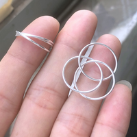 Hot 925 Sterling Silver Knuckle Unique 1.0mm Rolling Stacking Fashion Ring pour femmes Bijoux