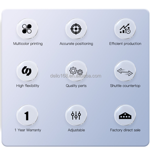 Máy tính để bàn bán tự động mở khay Pad nhãn máy in cho nhà máy sản xuất sử dụng loại tấm ống đồng với vành đai - Product Image 2