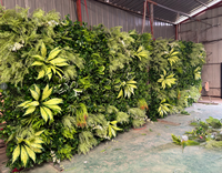 Mur végétal artificiel de haute qualité, style frais et durable, en herbe synthétique verte persistante