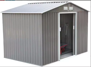 10x12 फीट भंडारण शेड के बाहर के लिए फर्श फ्रेम वेंट्स के साथ भंडारण शेड - Product Image 4