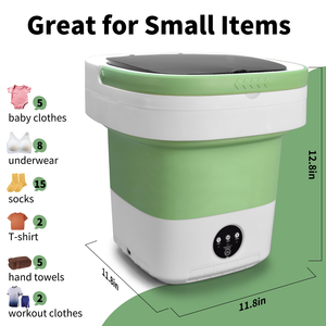 Lavadora Portátil Plegable Mini de Fábrica al por Mayor, Totalmente Automática, con Centrifugadora, Capacidad de 5kg, Enchufable, para Ropa Interior - Product Image 4