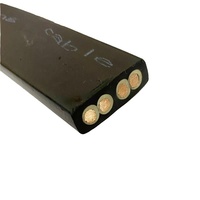 Flat 3 Core 4 Core flexible thwn Cable de bomba sumergible de alta resistencia plana