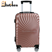 Valise à roulettes de luxe 20/24/28 pouces coque rigide conception ABS roue silencieuse serrure TSA sac de voyage populaire