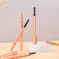 Nouveauté : Emballage plastique fin doré vide pour crayon à sourcils avec logo personnalisé