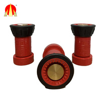 Buse de tuyau d'incendie à écoulement direct en aluminium russe Sanhui de 1,5 pouce, or/rouge, accessoire d'équipement de lutte contre l'incendie