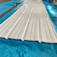 Tôle de toiture ondulée 100% vierge stabilisée aux UV, tôle de polycarbonate ondulée blanche