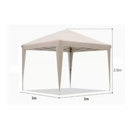 Gazebo Pop-Up Imperméable Sur Mesure pour Jardin et Terrasse avec Structure Robuste Thermolaquée