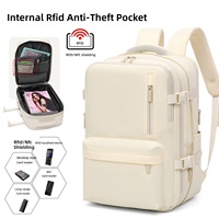 Sac à dos de voyage antivol grande capacité extensible, sac à main pour ordinateur portable, idéal pour les trajets quotidiens