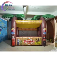 Quiosco inflable de Estilo Hawaiano Tropical para publicidad al aire libre, cabina para alimentos y bebidas, a la venta