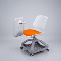 Table et chaise scolaires multifonctionnelles de qualité industrielle avec tablette d'écriture rabattable, approuvées ISO, robustes, pour la formation universitaire