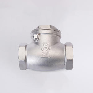 H14W-16P 304วาล์วตรวจสอบแนวนอนแบบสวิงสแตนเลสสตีลเกลียวภายในแบบแมนนวล<span class=keywords><strong>เช็ค</strong></span>วาล์วทางเดียวสำหรับโรงงานน้ำมันน้ำ - Product Image 1