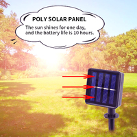 Guirlandes solaires GV 50/100/200 LED 12M, boules de cristal, lumières féériques, IP44, étanches, décoration de jardin extérieur, Noël